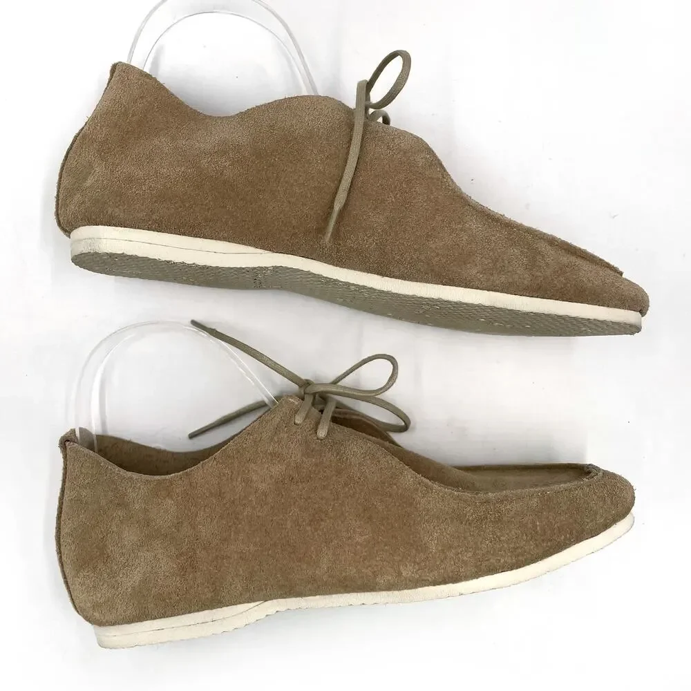 Crown Northampton Turner Apron Shoe Tan Suede Lace Up Sz 6 UK / 9 US Women's - Picture 2 of 9